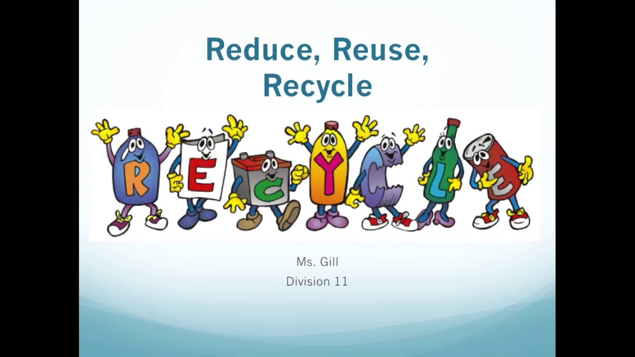 Reduce, Reuse, Recycle Poem - YouTube