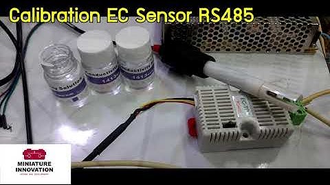 EC Sensor Calibration  RS485 Modbus : miniature innovation