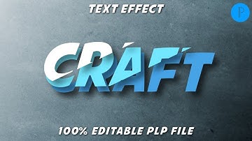 CRAFT TEXT EFFECT IN ANDROID||PLP FILE 😗