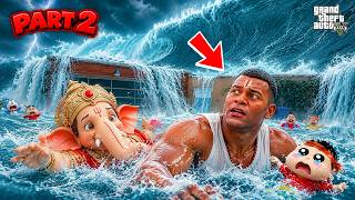 Franklin & Shinchan's BIG PLAN GONE WRONG! 😱🌪️ | Ganesh 2026 P2 | GTA 5 Telugu #gta5 screenshot 5