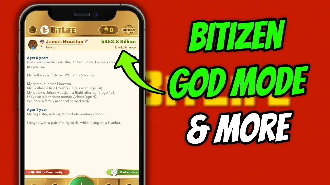 BitLife Mod - God Mode & Unlimited Money