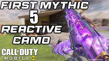First Mythic With 5 Reactive Camo | Ak-47 Mythic Weapons Inspection | Ak-47 Mythic Gameplay | Codm