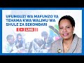 UFUNGUZI WA MAFUNZO YA TEHAMA KWA WALIMU WA SHULE ZA SEKONDARI LIVE