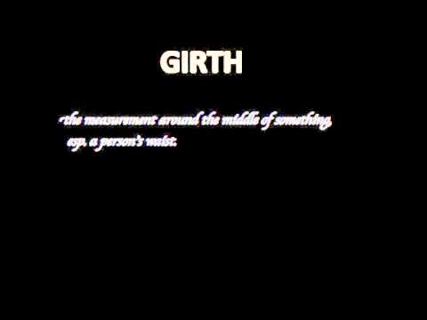 How To Pronounce Girth Youtube