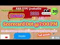 RRB NTPC Graduation Scorecard Out @7:00 ||The RRB NTPC Graduate Level CBT-1 exam 2026||#rrb#railway