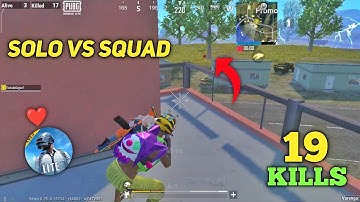 19 KILLS🔥NEW SOLO VS SQUAD FULL GAMEPLAY - PUBG MOBILE LITE BGMI LITE