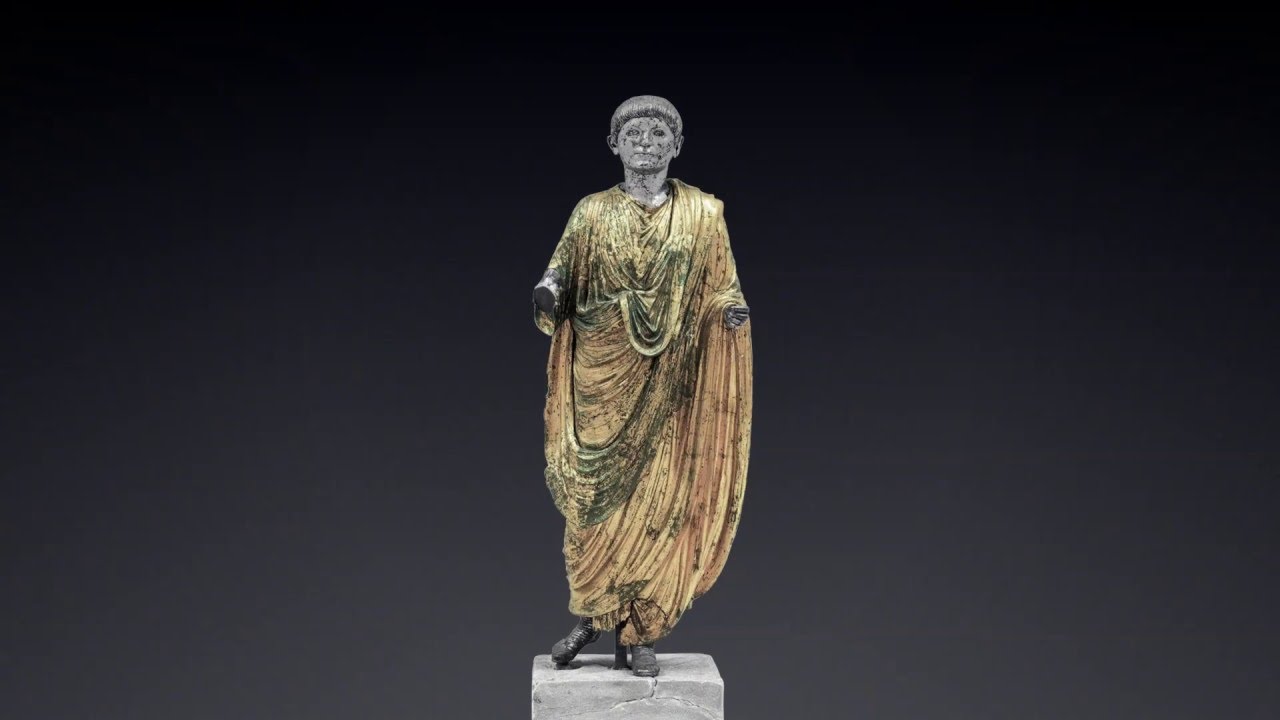 The gilded Roman bronze statue from Ljubljana | March 17, 2016 | Narodni muzej Slovenije