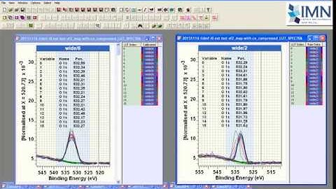 Charge correction for XPS image stacks in CasaXPS