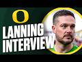 Oregon ducks hc dan lanning on qbs dillon gabriel dante moore  transition to big ten  