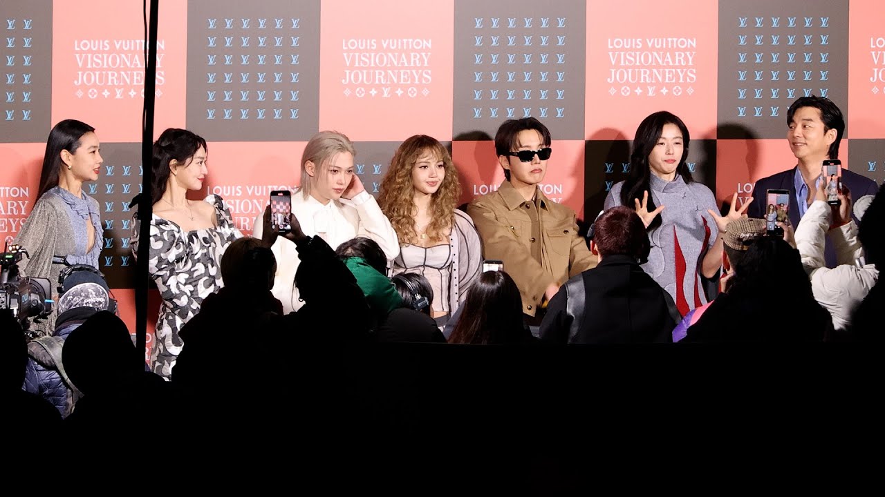 LISA(BLACKPINK), J-HOPE(BTS), FELIX(Stray Kids), 전지현, 신민아, 공유 LOUIS VUITTON EVENT 루이비통 행사 포토월 직캠