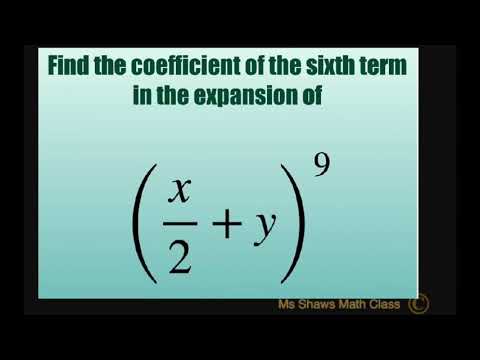 Find coefficient of