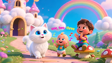 Cat Learn Magic Counting 🐱✨ Fun Counting Song for Kids | Toddler Learning Rhyme