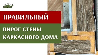 СТЕНА В РАЗРЕЗЕ. Правильный «пирог» стены каркасного дома. Скандинавские дома Ютландия.