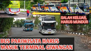 Bus pariwisata harus masuk terminal Giwangan Jogja! Ada yang salah keluar