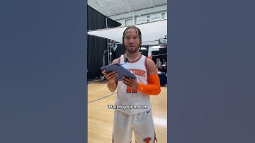 Calling the #Knicks by their middle names 😂 #shorts #funny #nba #surprise #nbaplayers