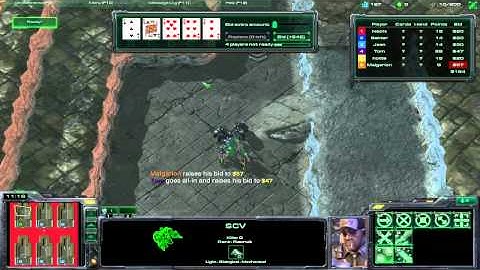 Starcraft 2 custom game: Poker Defense Revolution Review