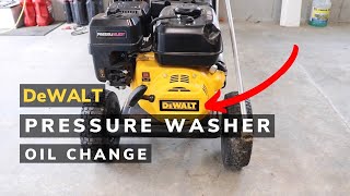 DeWALT Pressure Washer Oil Change