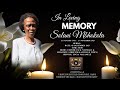 Funeral service of solani mbhokota