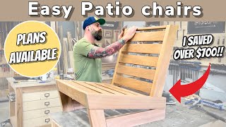 Wooden Patio Chair Build || I Saved 700 Dollars