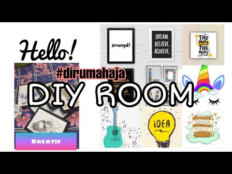  Cara  Membuat  hiasan  Dinding Kamar  DIY ROOM YouTube