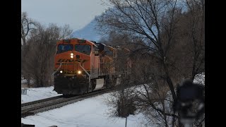 BNSF 6072 Leads the  H-SLADEN1-13A with WOW power