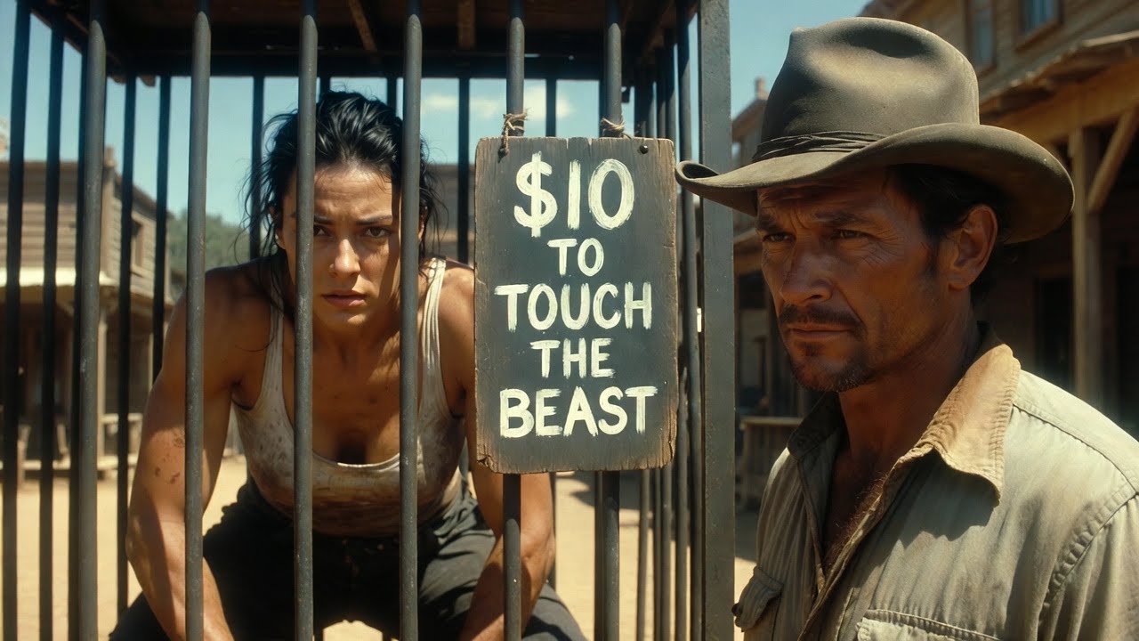 They FEARED the GIANT Widow in the Cage—Until the LONELY Cowboy Chose Her as His BRIDE