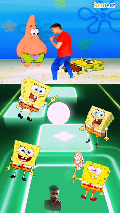 Spongbob Squareplant ⚡ Patrick ⚡ Tiles hop #coffindance​ #shorts​