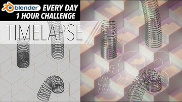 Geometry Node Tiling and Spiral Curves - Blender Every Day #93