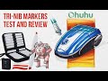 Ohuhu Tri-nib markers review   Giveaway challenge