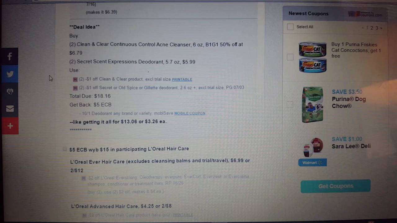 making coupon shopping list using southernsavers com youtube