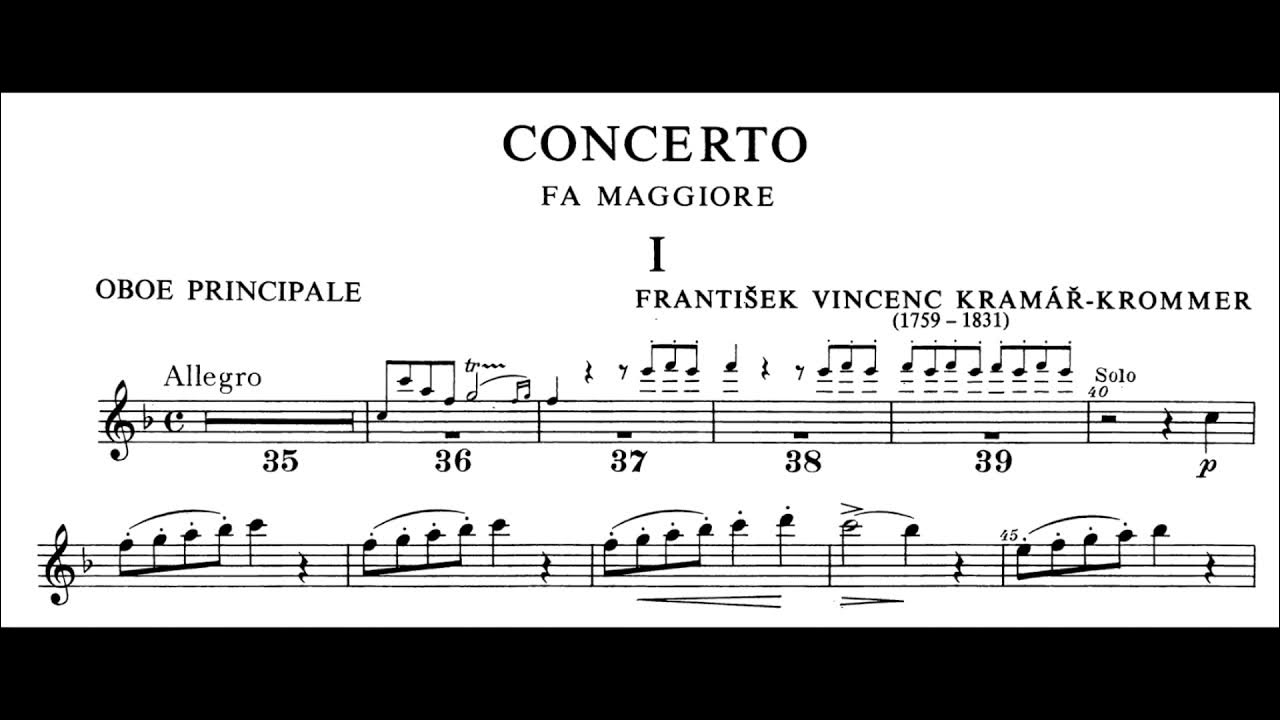 Oboe Concerto No.2 in F major, Op. 52 (Krommer) YouTube