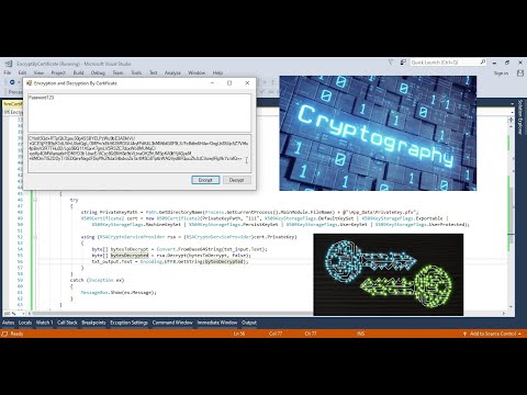 How to encrypt and decrypt plain text using certificate in c#