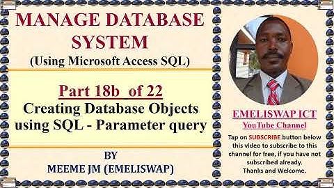 Relationele databaseobjecten maken met SQL in Microsoft Access - Parameterquery