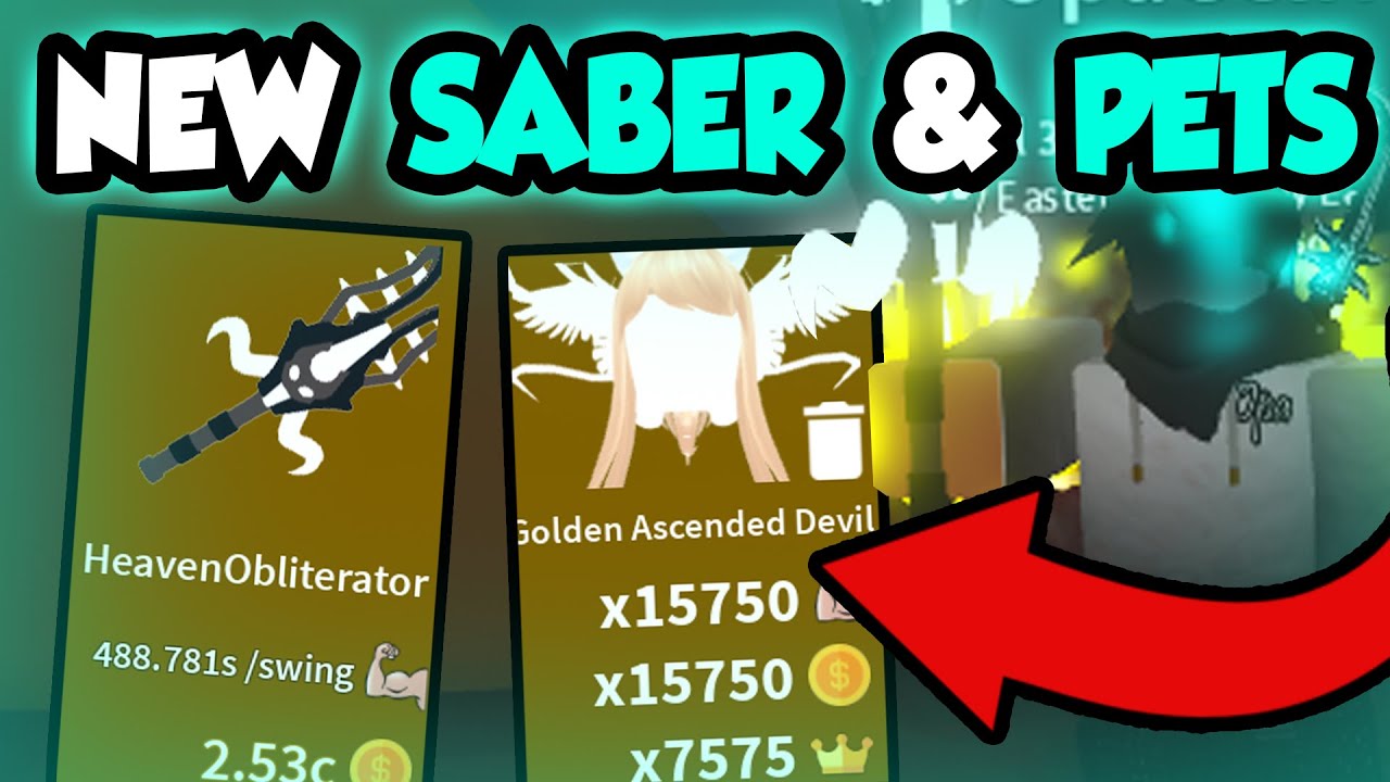 Getting New Best Saber Pets Roblox Saber Simulator Youtube - roblox saber simulator best saber
