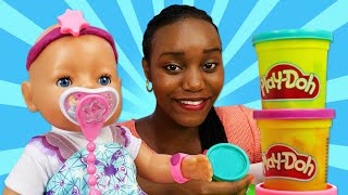 Where Is Baby Annabell Doll? The Baby Doll Pretend To Play With Play Doh Toys For Kids Dolls Videos