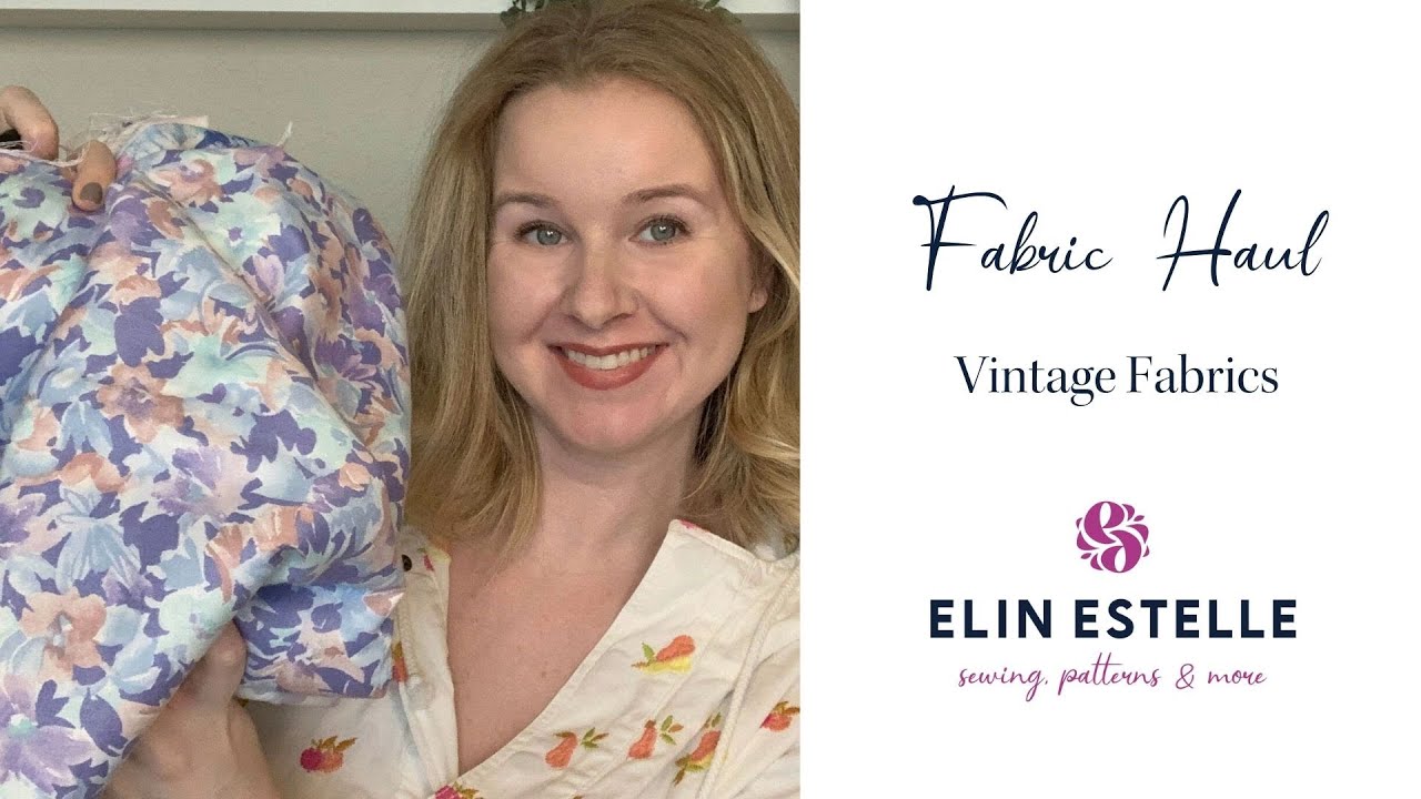 FABRIC HAUL: VINTAGE THRIFTED FABRICS