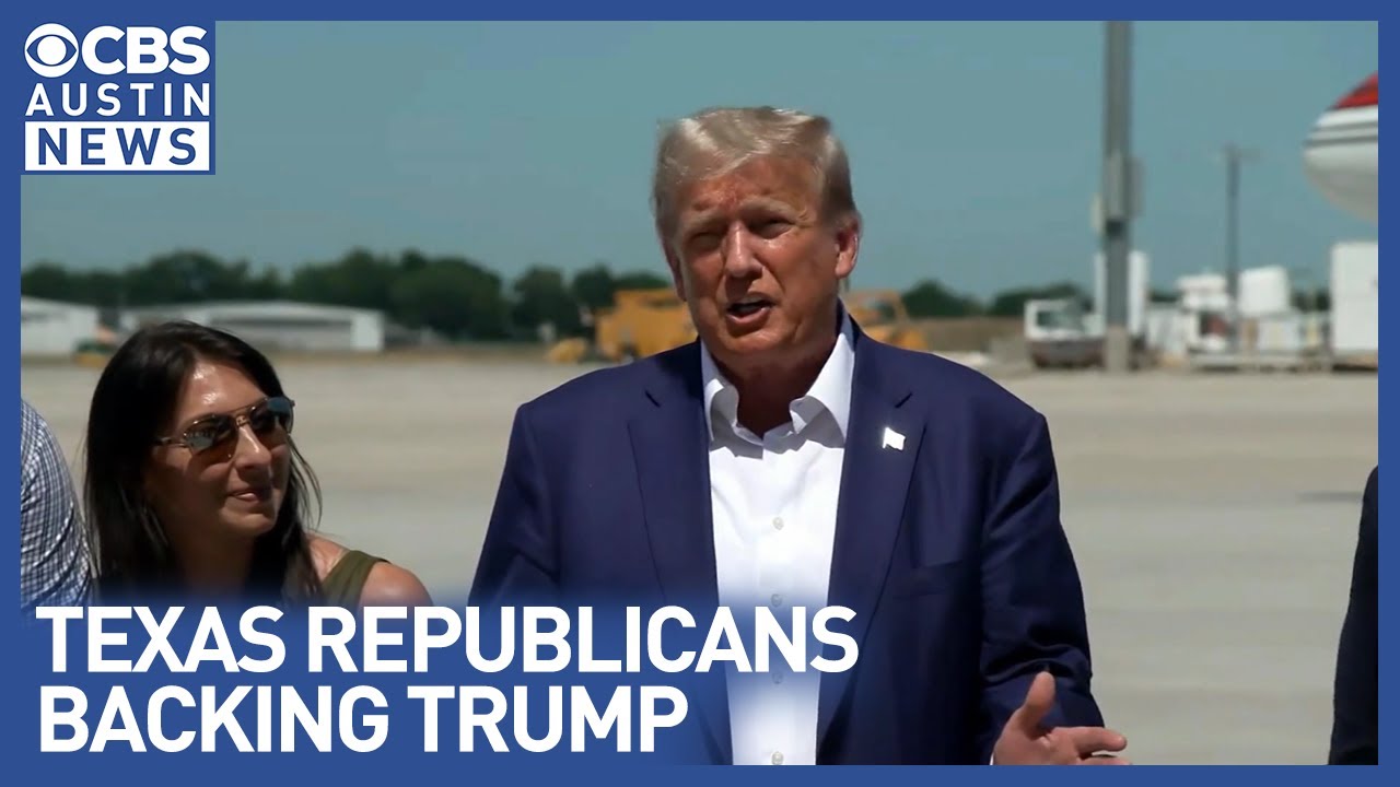 Texas GOP leaders rally behind Trump - YouTube