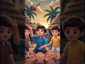 Village Kids Playing Spinning Top | Beautiful Childhood Memories | Animated Short Video | #shorts