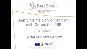 BONUS BALTSPACE Marxan Training Video for Maritime Spatial Planners
