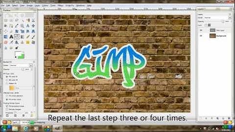 How to create realistic graffiti in Gimp