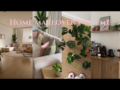 makeover vlog : تجديد كورنر القهوه☕️، الكثير من النباتات، صالتي صارت مُفعمه بالحياه🪴🌈🪄💖 thumbnail