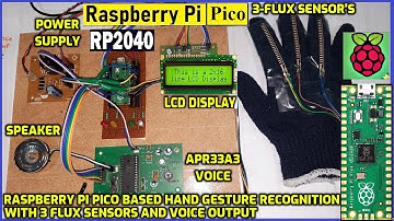 Raspberry Pi Pico Based Hand Gesture Recognition with 3 flux Sensors and Voice Output