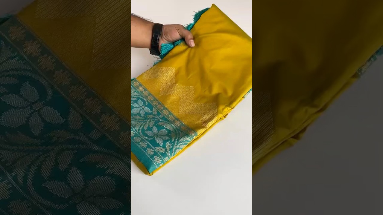 Dual Tone Designer Banarasi Soft Silk Saree