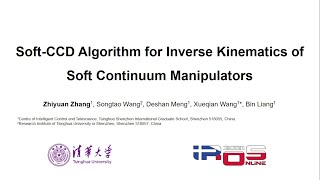 IROS 2021: Soft-CCD Algorithm for Inverse Kinematics of Soft Continuum Manipulators screenshot 2