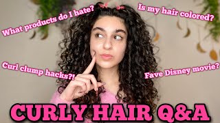 CURLY HAIR Q&amp;A! Answering your burning questions/Get to know me!