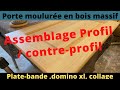 FAIRE UNE PORTE DE MEUBLE EN BOIS MASSIF MOULUREE PROFIL/CONTRE-PROFIL ET PLATE-BANDE A LA TOUPIE