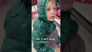 Picking out a toy at Target