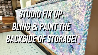 Studio glow up! Glamming the backside of my sticker storage