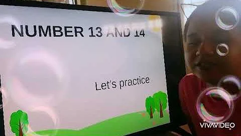 Count from 1 to 14