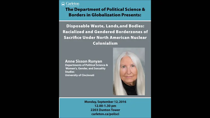 Anne Sisson Runyan: Disposable Waste, Lands,and Bo...